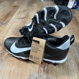 NEW Nike Alpha Menace 4 Shark‎ Men's Size 12 Molded Football Cleats Black